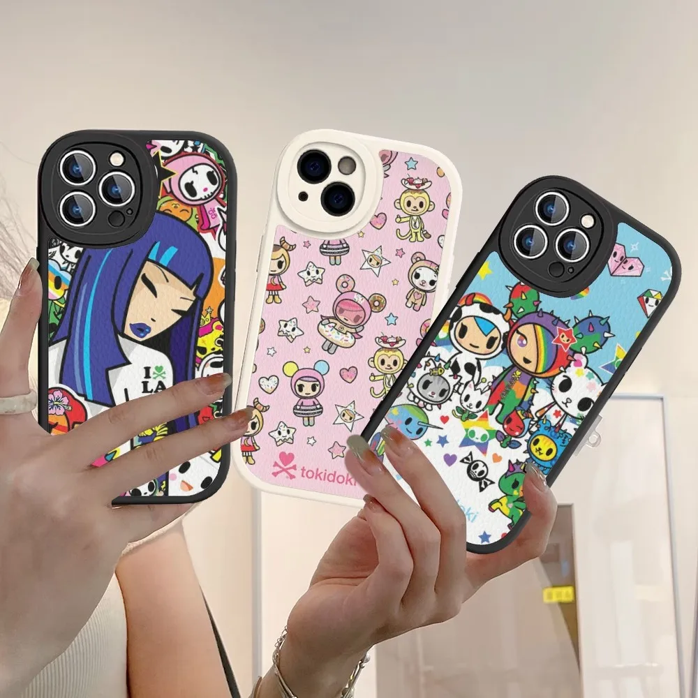 Cartoon T-tokidoki Phone Case Hard Leather For iPhone 14 13 12 Mini 11 14 Pro Max Xs X Xr 7 8 Plus Fundas