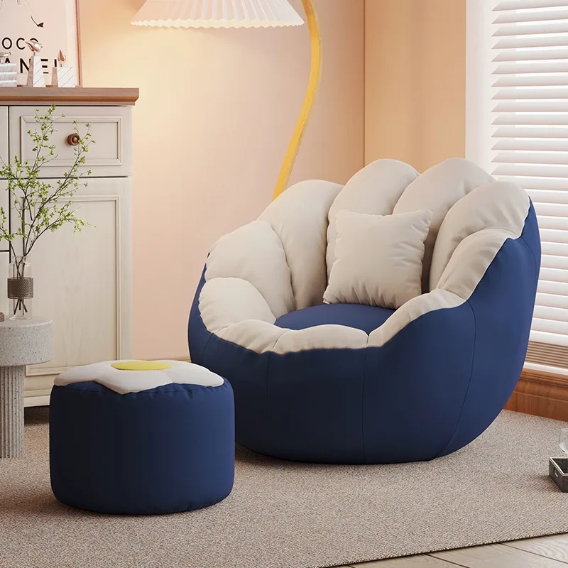 

Multi-color Living Room Sofa with Pedal Can Lie Down and Sleep Bedroom Single Small Sofa Balcony Casual Seat Pier Tatami