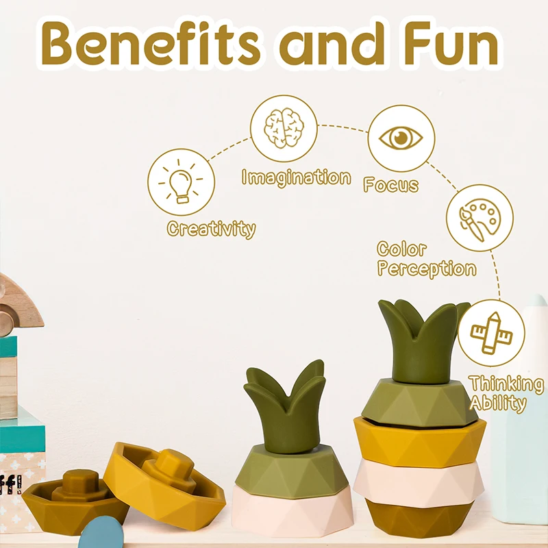 Edukacja dla dzieci w kształcie ananasa i dopasowaniu kolorów, 1 zestaw uroczych, miękkich silikonowych klocków do układania owoców dla dzieci, miękkie zabawki do układania