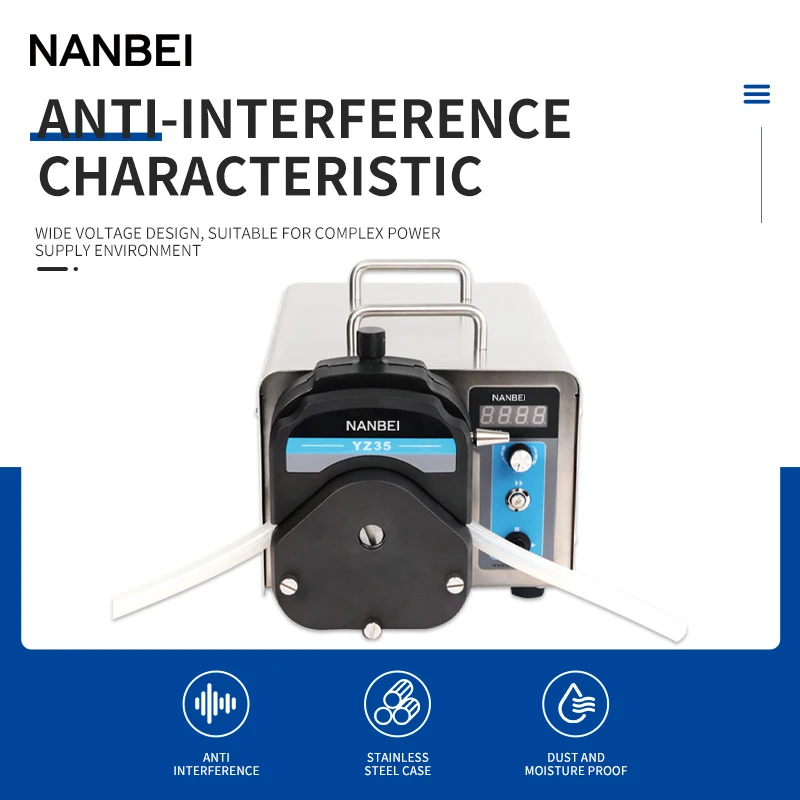 Pompa Pengeluaran Laboratorium pompa peristaltik kimia aliran cerdas dengan multi saluran