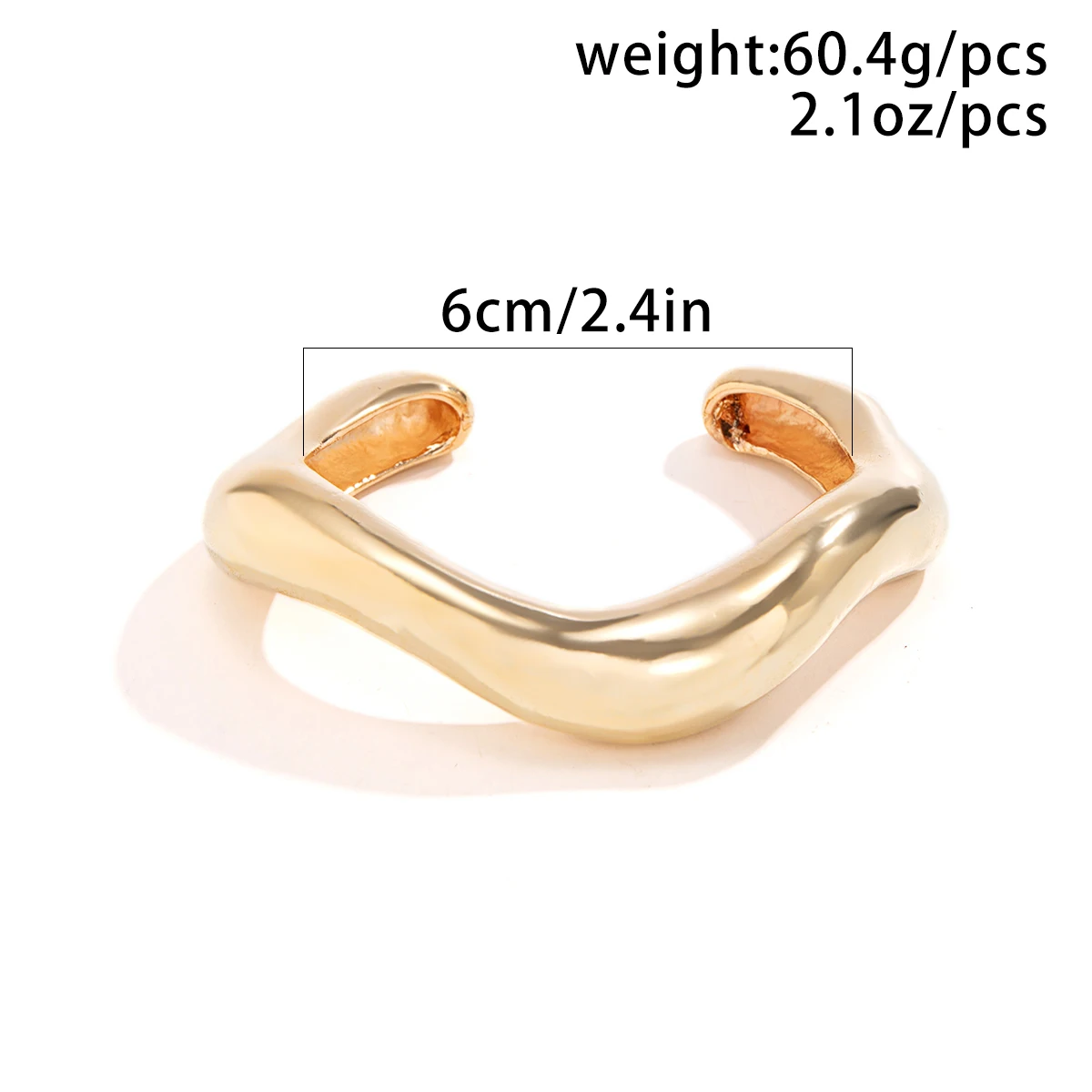 Exaggerated Chunky Heavy Metal Open Cuff Bangles for Women Punk Goth Irregular Wide Arm Bracelet Grunge Jewelry Steampunk Men image 4