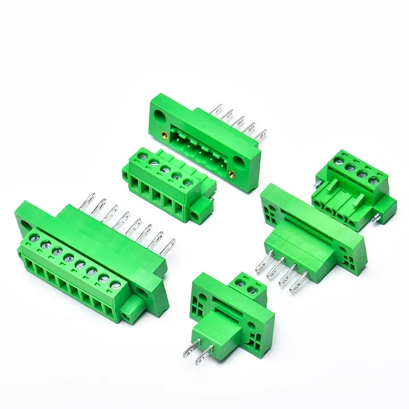 5Sets 3.81Mm Pitch Door Muur Pluggable Terminal Blokken 15Edgwb 3.81 2/3/4/5/6/7/8pin Plug + Pin Header Set