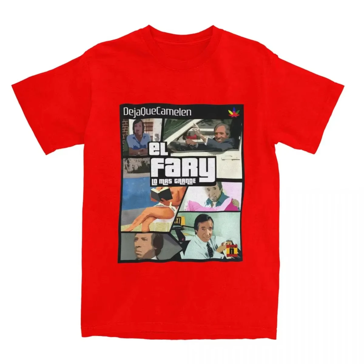 تي شيرت Streetwear El Fary تي شيرت إسباني للترفيه للكبار على الشاطئ Y2K ملابس غير رسمية بأكمام قصيرة أساسية