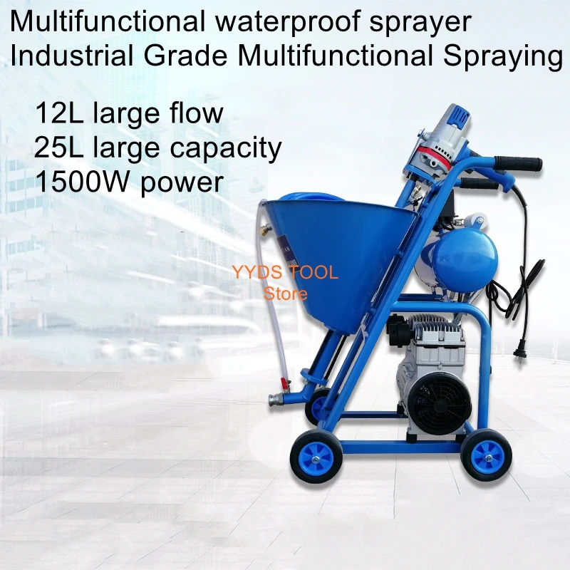 

s10 putty sprayer waterproof coating polyurethane powder cement mortar grouting high pressure increase pump spraying