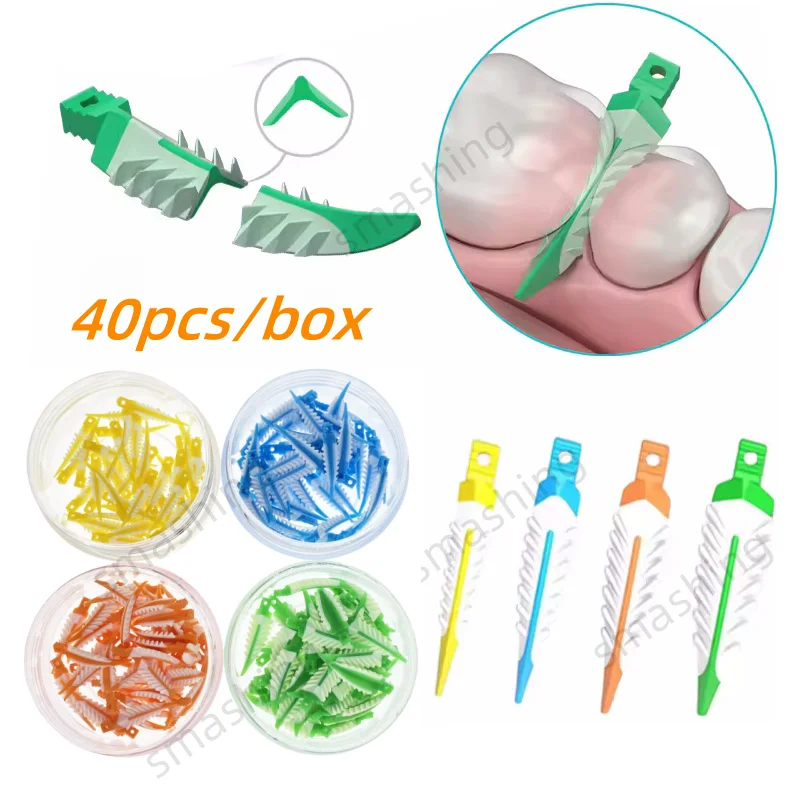 

Dental Interdental Wedges 270° Sealing Composite Wedges Silicone Suitable Adaptive Dentist Material for Tooth Restoration New