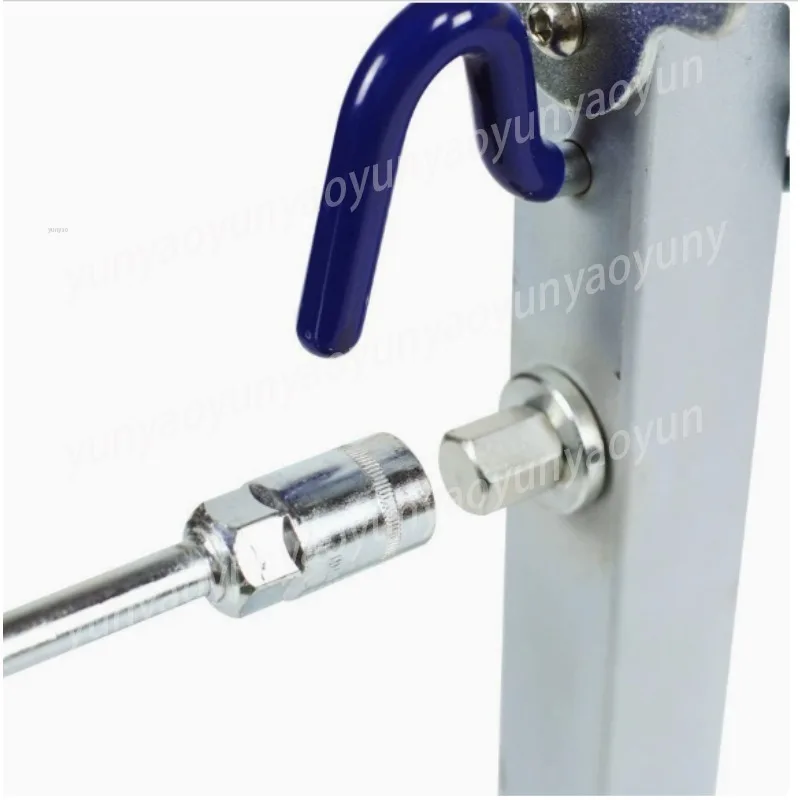 90 Degree Folding Trailer Stabilizer Jack, Heavy Duty Support Leg for RV Camper Boat Trailer, Adjustable Parking Stand