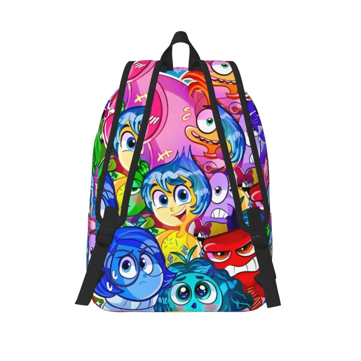 Inside Out 2-mochila de dibujos animados para hombre y mujer, morral de día con bolsillo para estudiantes universitarios, escuela secundaria, película de emoción