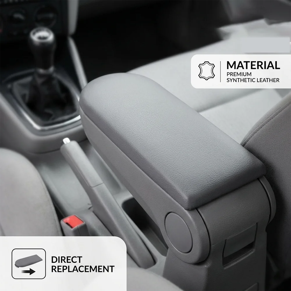Car Armrest Lid Cover for VW Volkswagen Golf MK4 Jetta Bora Passat B5 1999 2000-2002 2003 2004 2005 Console Box Cap 18D867173