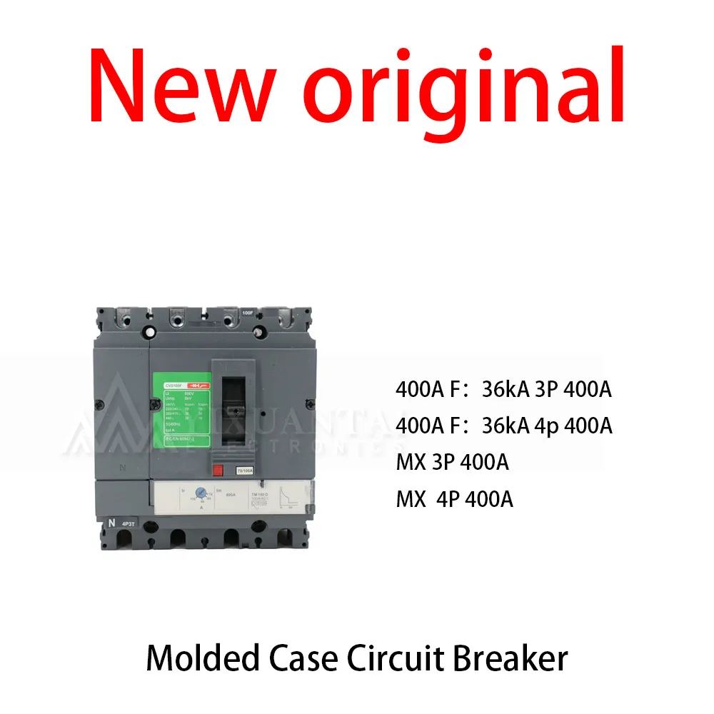 1Pcs/Lot New original  400A F：36kA 3P 400A 400A F：36kA 4p 400A MX 3P 400A MX  4P 400A Molded Case Circuit Breaker