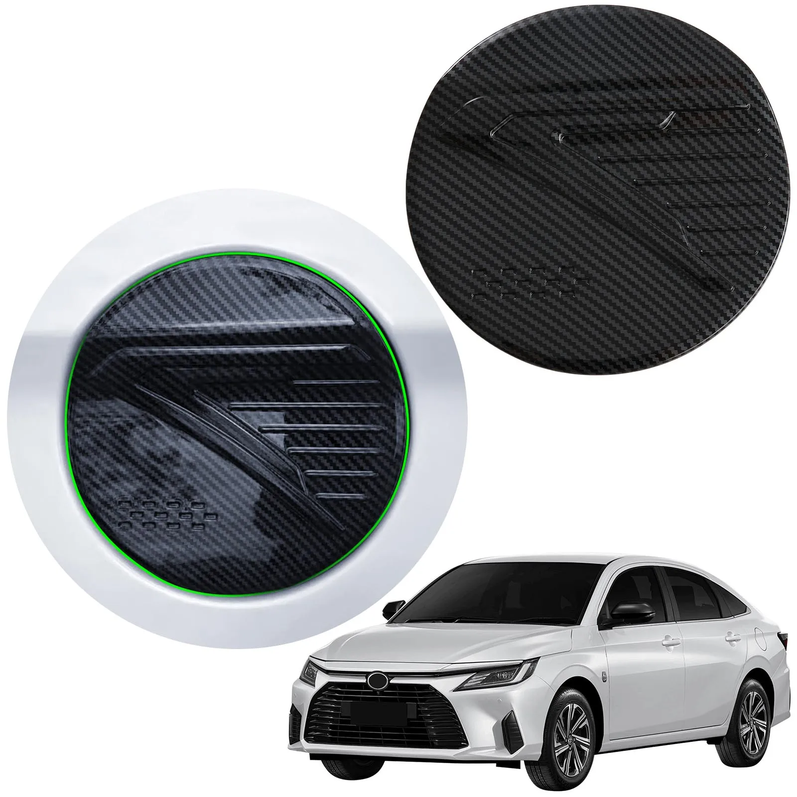 

Car Body Kit Upgrade Accessories Auto Gas Tank Oil Fuel Cover Protector Trim For Toyota Vios Yaris Ativ Sedan 2024