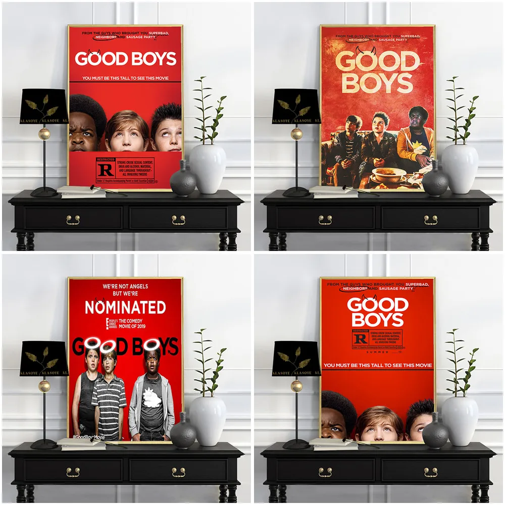 Póster de película de comedia Good Boys, arte de pared para sala de estar y dormitorio, imagen impresa, decoración del hogar, pintura en lienzo moderna