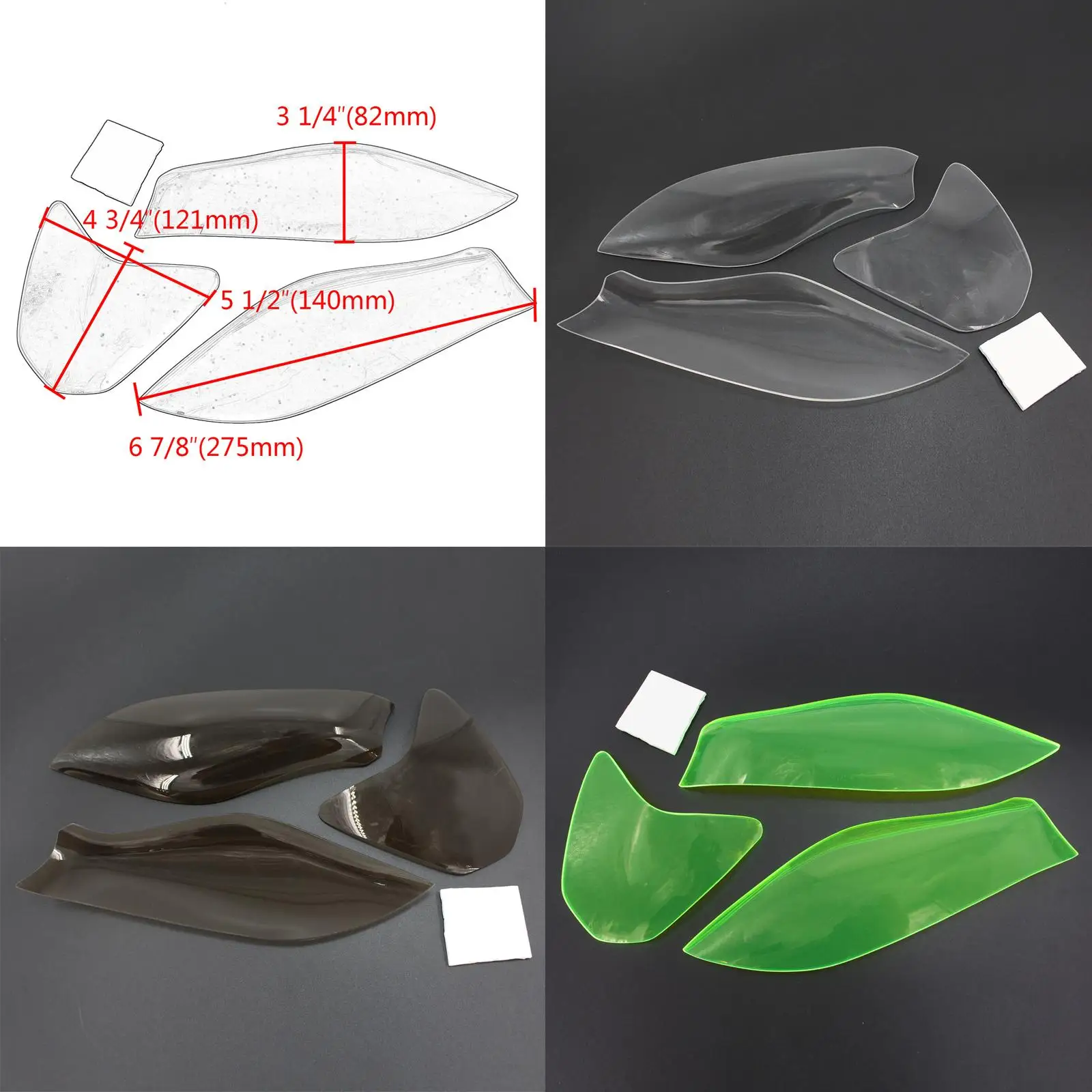 واقي المصباح الأمامي للدراجة النارية لقطع غيار 2009-2014 سهلة التركيب ومتينة