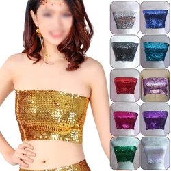 Women Thai Traditional Clothing Ethnic Style Sequin Tank Tops Dai Nationality Bottoming Shirts Photograph Belly Dance Costume