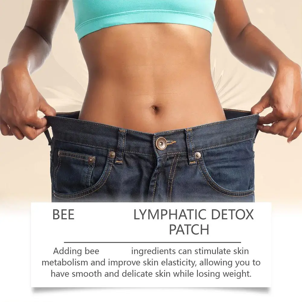 Bee Lymphatic Slimming Patch Natural Weight Loss Efficient Comfortable Close-fitting Liquid Ingredients Safety Skin Care