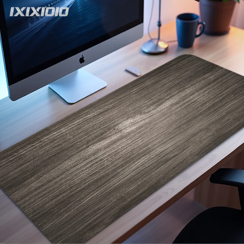 Wood Grain Mouse Pad Gamer printon demand Home HD Mousepad XXL Mechanical Keyboard Pad Soft Non-Slip Office Computer Table Mat