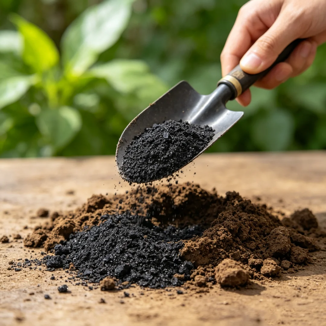 Sodium Humate Humic Acid Organic Fertilizer For Ornamental Flowers Potted & Hydroponic Plants