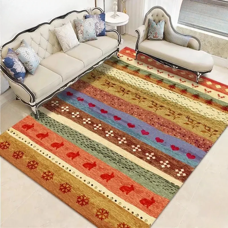 Bohemian Retro living room decoration Carpets Multicolor Modern Bedroom Decor Sofa Chair Beside Rugs Washable Floor Mat ковер