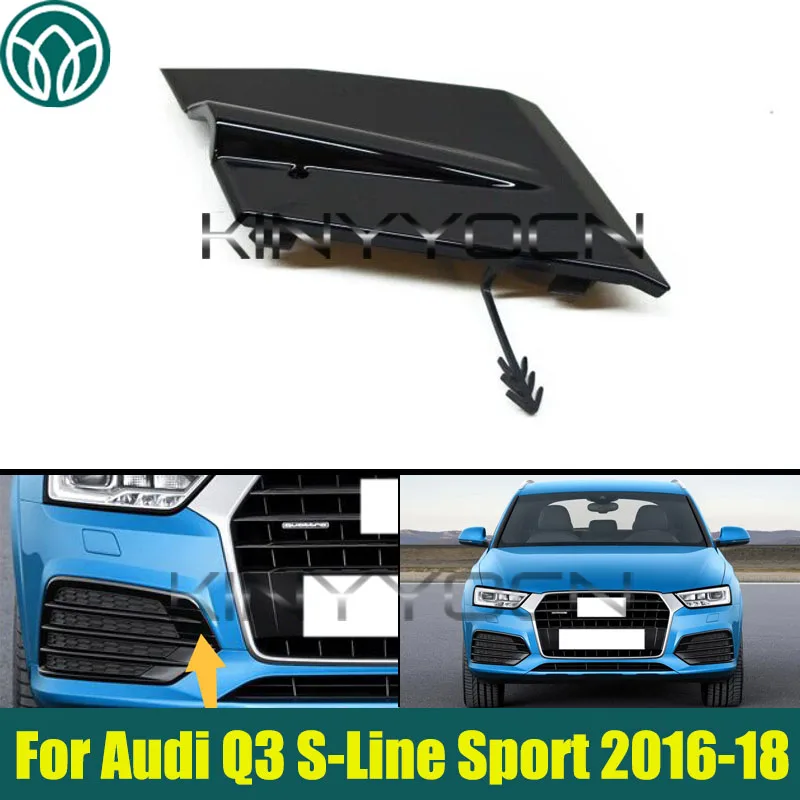 

Крышка фаркопа переднего бампера автомобиля 8U0807241BT94 для Audi Q3 S-Line Sport 2016 2017 2018