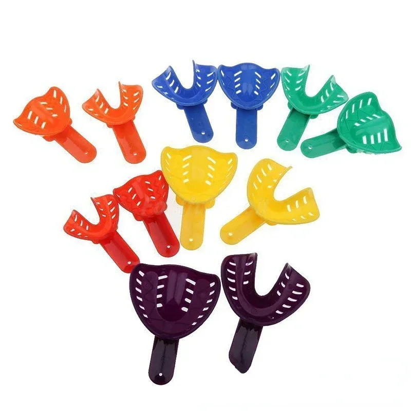 

Durable Dental Impression 12pcs/Set Plastic Teeth Holder Trays