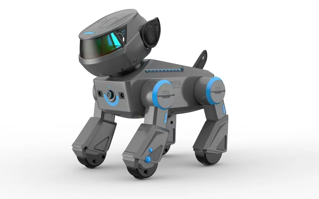 Perro Robot inteligente RC, animales electrónicos, mascotas, Robot, cachorro, cumpleaños, regalo de Navidad, programación láser, caminar, divertido, canto, baile