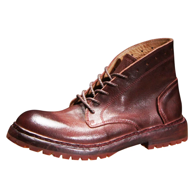 

Туфли дерби из потертой верблюжьей кожи, мужские модельные туфли в стиле ретро, удобная кожаная подошва, рабочая обувь Goodyear ручной работы из верблюжьей кожи