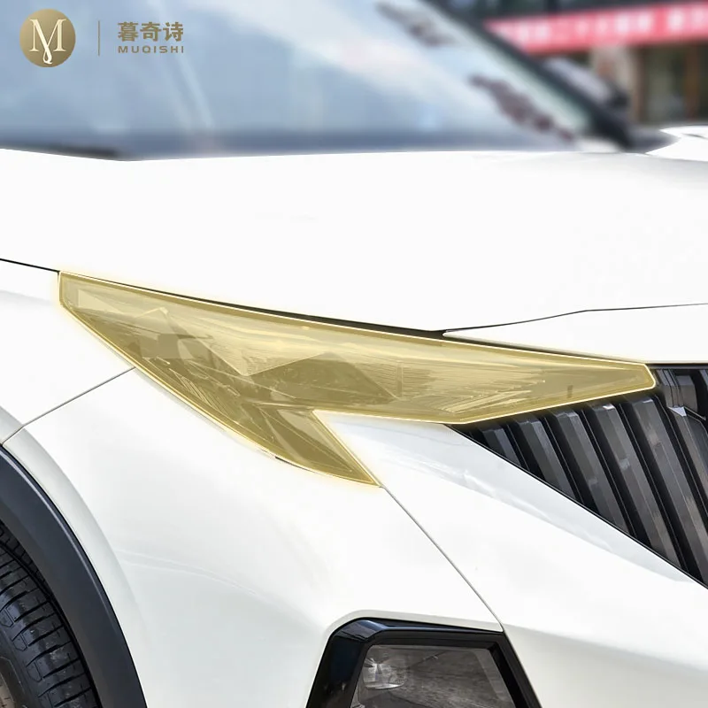 

Car Light Shell Cover Anti scratch Exterior Transparent/smoked black TPU For GAC Trumpchi GS3 2023 Protective Film PPF