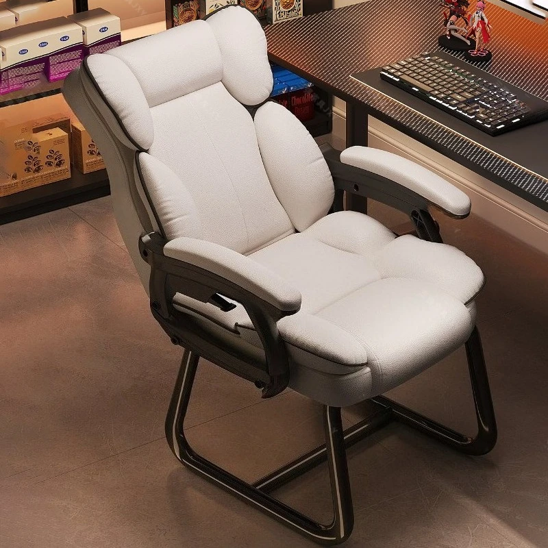 Bedroom Armchair Office Chair Ergonomic Comfortable Luxury Office Chair Leather High Back Sillas De Escritorio Salon Furniture