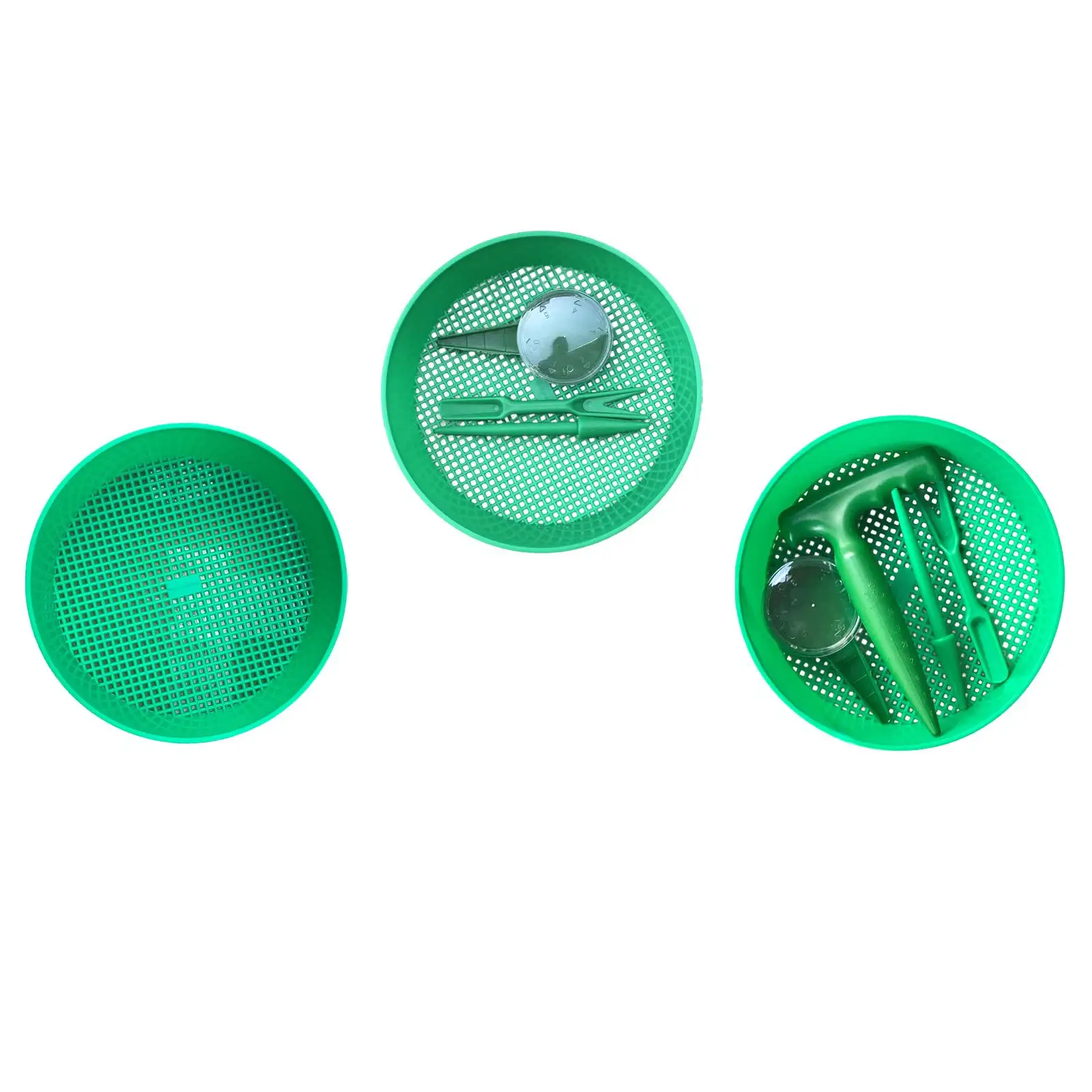 Garden Sieve Fine Mesh Soil Sifting Pan Gravel Filter Dispenser Compost for Gardening Tool Set and Planting Needs