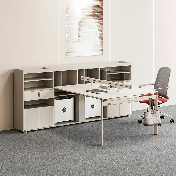 

Staff desk office with screen work plane staff seat office desk and chair combination