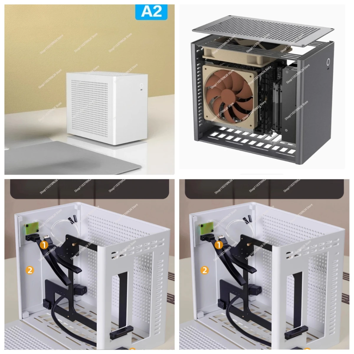 

Gold Seller A2 Aluminum Alloy ITX Small Chassis Desktop Mini Host A4 Chassis