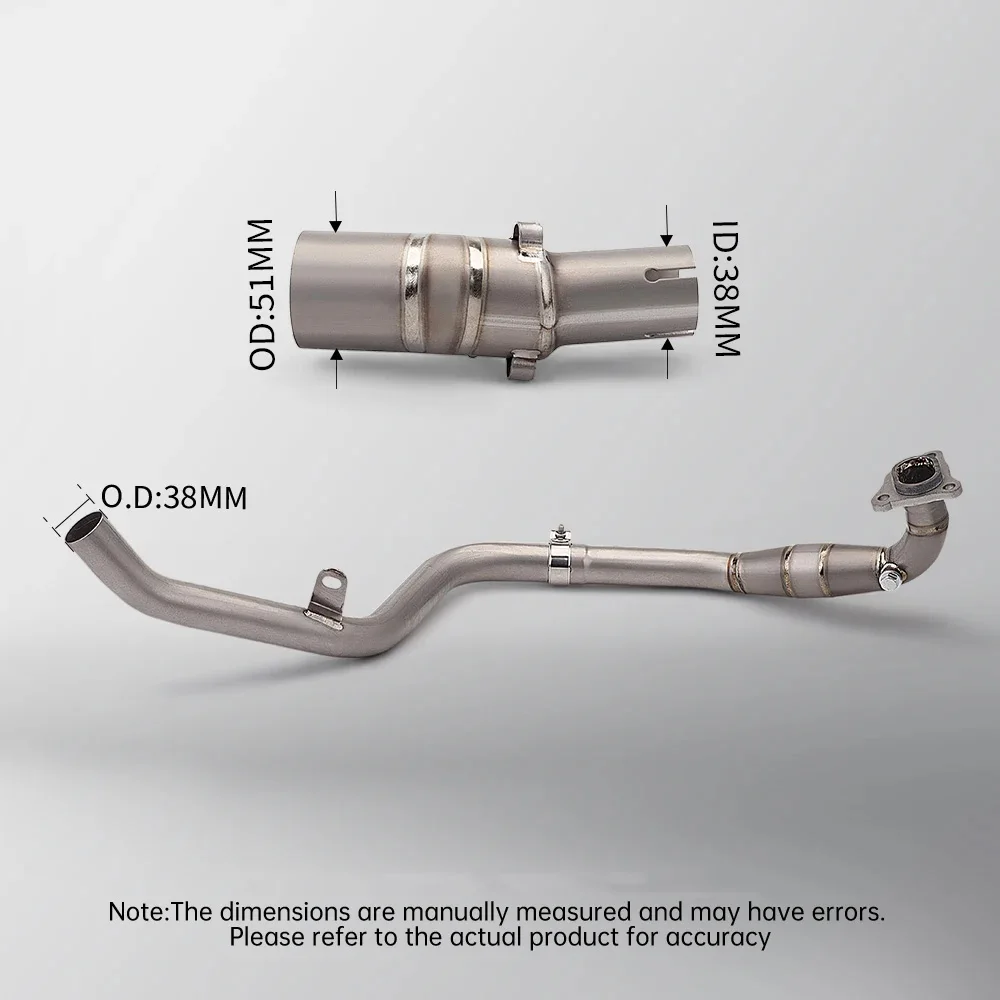 high quality Motorcycle titanium alloy front connecting pipe For X-ADV 750 X ADV750 XADV 750  slip-on 2017 - 2024
