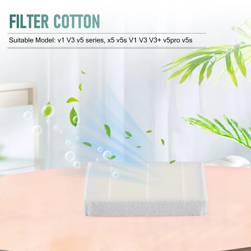 20 Pc Hepa Filter For Ilife V5 V5S V3 V3S V5pro V50 V55 X5 V5S Pro Robot Vacuum Cleaner Parts