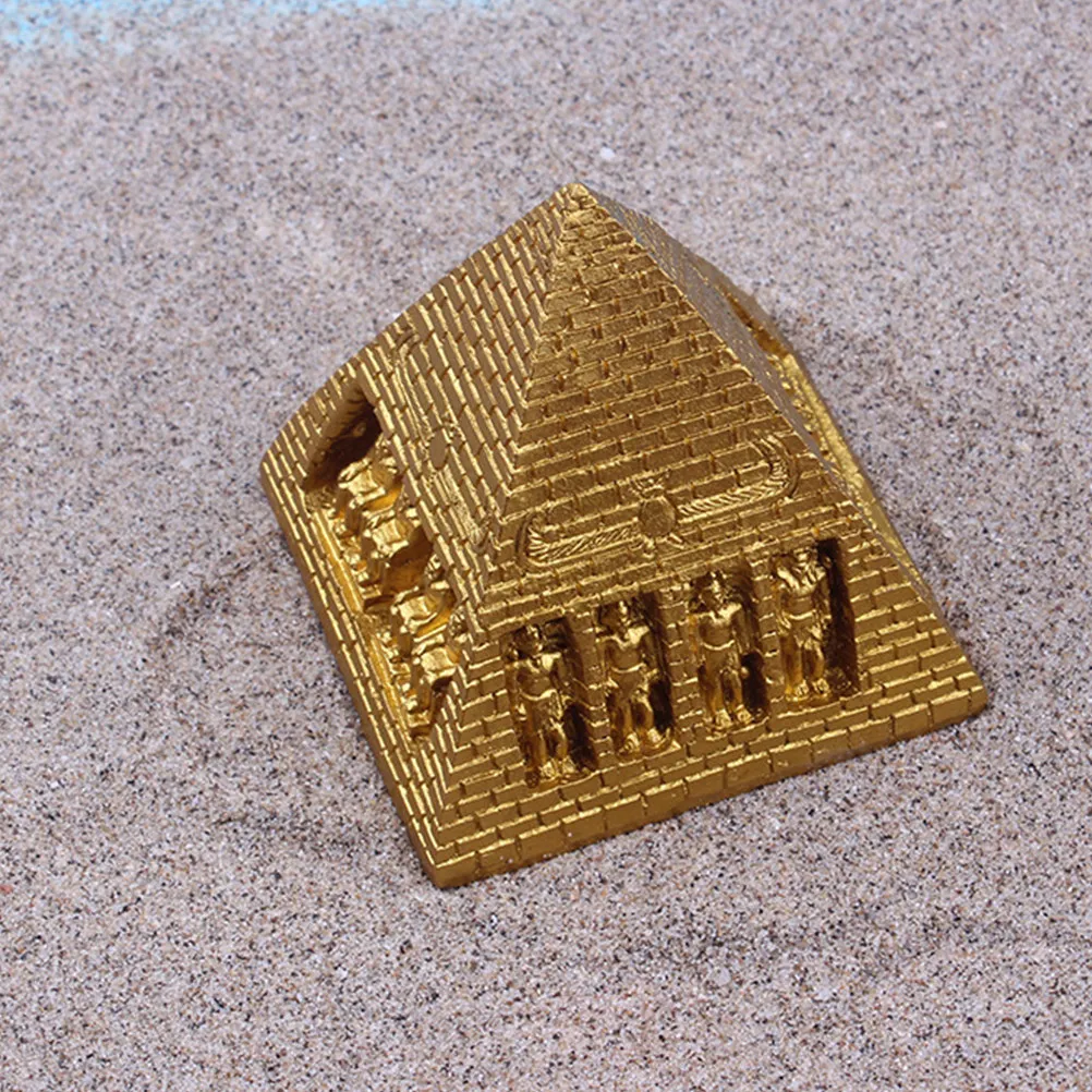 2Pcs Pyramid Ornament Resin Mysterious Egyptian Home Decoration Desktop Art Crafts Collection Gift Divination Supply