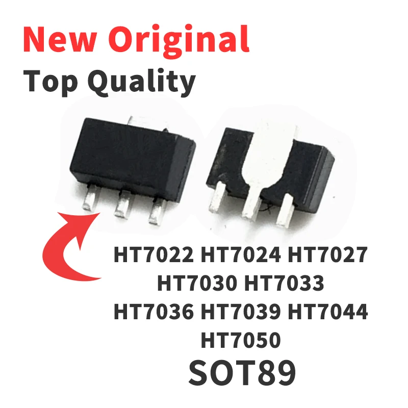 10 Pieces HT7022 HT7024 HT7027 HT7030 HT7033 HT7036 HT7039 HT7044 HT7050 SOT89 Chip IC New Original