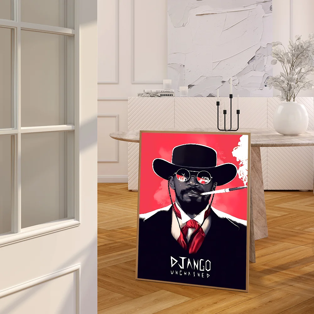 ملصق ورق كرافت كلاسيكي ، فن حائط ذاتي الصنع ، لوحة جمالية ، ملصق فيلم ، دي جانجو غير مسلسل ، غرفة ، بار ، مقهى ، 1 * * #4