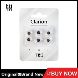 TRI Clarion 실리콘 이어폰 이어팁, S/M/L 사이즈 헤드폰 액세서리, 유선 헤드셋 이어버드, TRI x HBB KAI I3 Pro IEM, 3 쌍