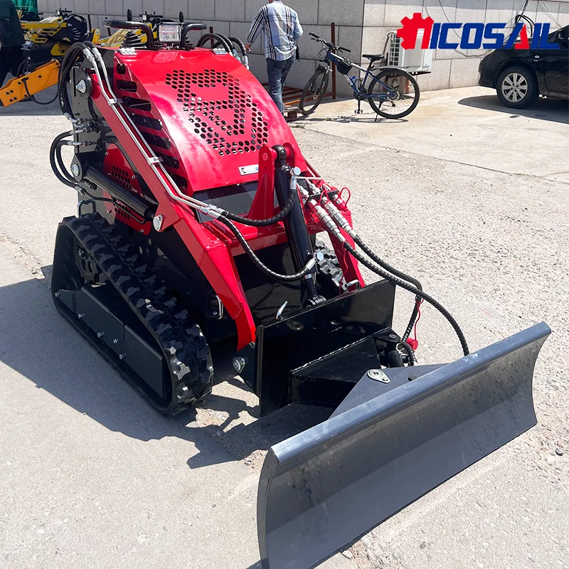 بيع المصنع مباشرة لودر انزلاقي صغير متنقل رخيص الثمن محرك الديزل جرافة انزلاقية مدمجة للبيع