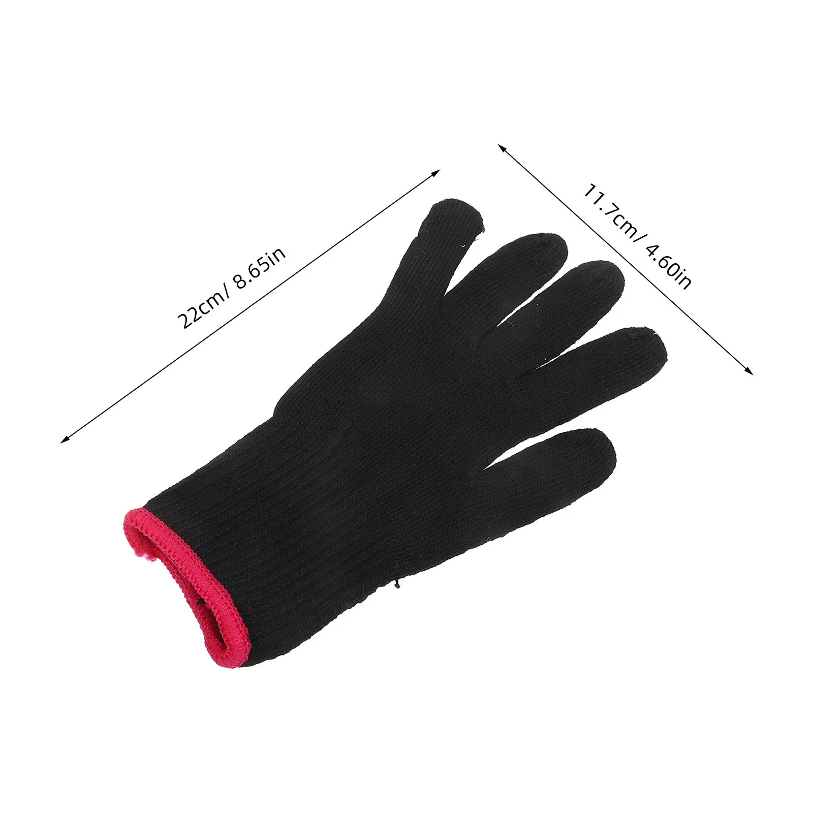 헤어 스타일링을위한 6pcs 내열 장갑 높은 탄력성 안티 그립 보호 재사용 가능한 살롱 열 장갑 다림질