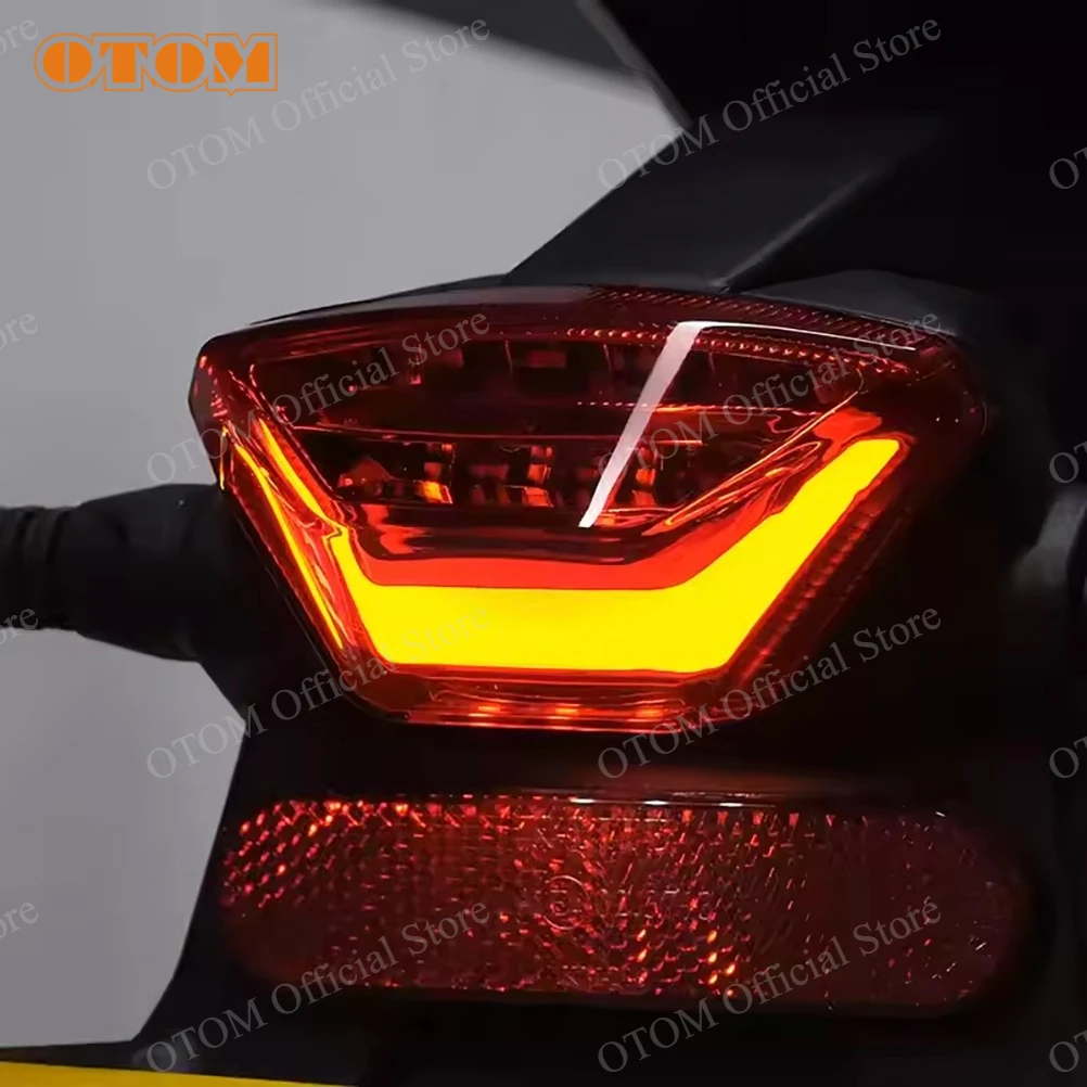 For Surron Ultra Bee Electric Dirt Bike License Plate Bracket Kit SUR RON Motocross Brake Lights Turn Signal Tail Light Assembly - view 3