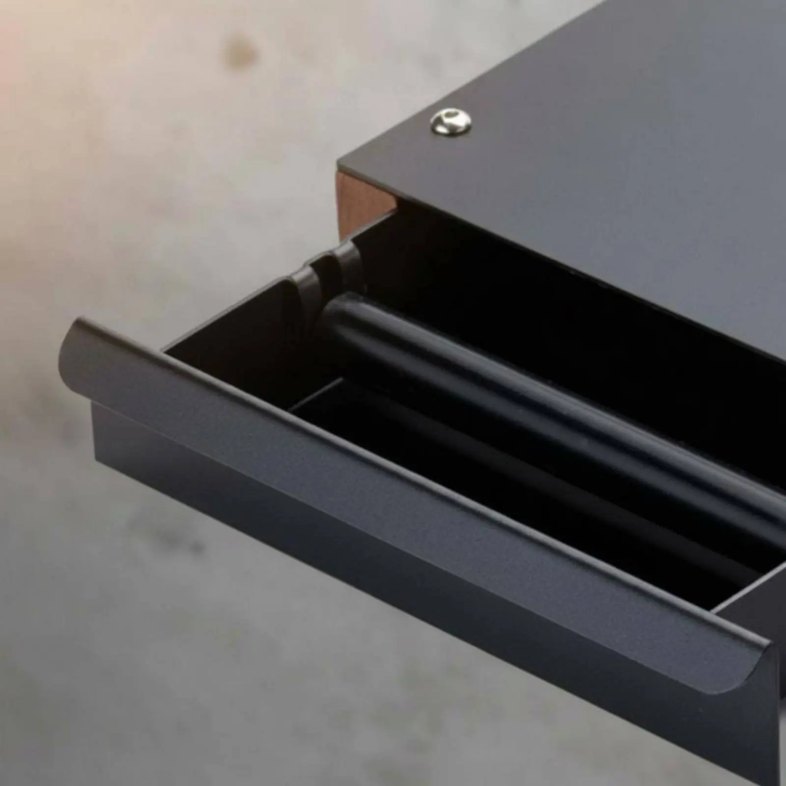 

Drawer Knock Box Long-Lasting Espresso Drawer Tray Espresso Grounds Bin Non-Slip Base Coffee Puck Container Scratch Resistant