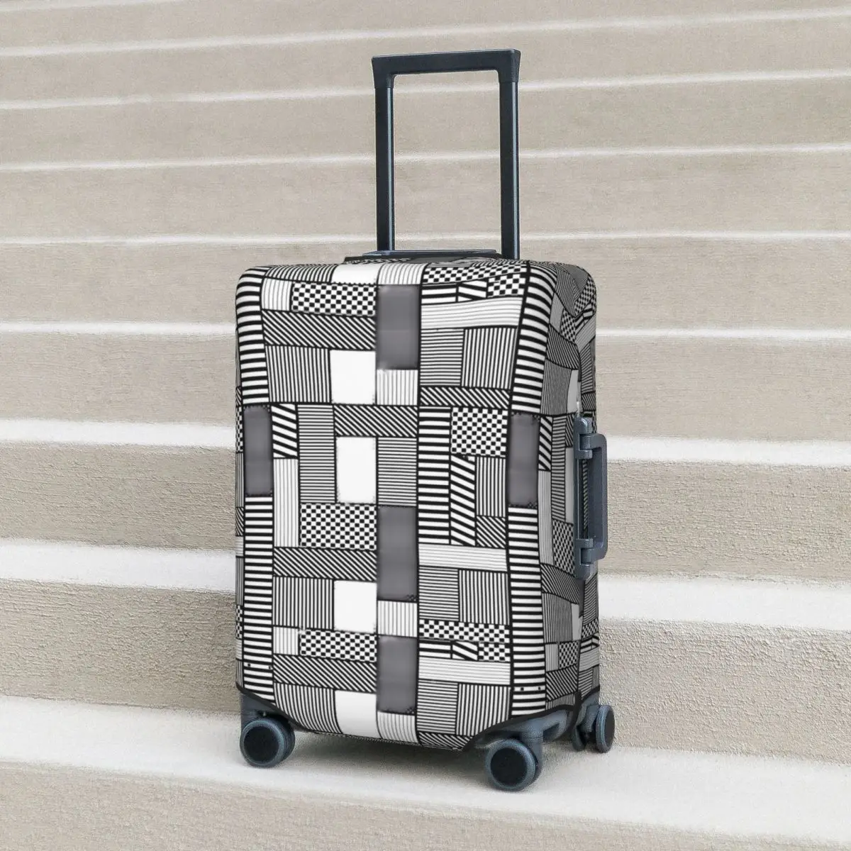 

Чехол для чемодана с принтом в стиле пэчворк, защитные аксессуары для путешествий и отдыха