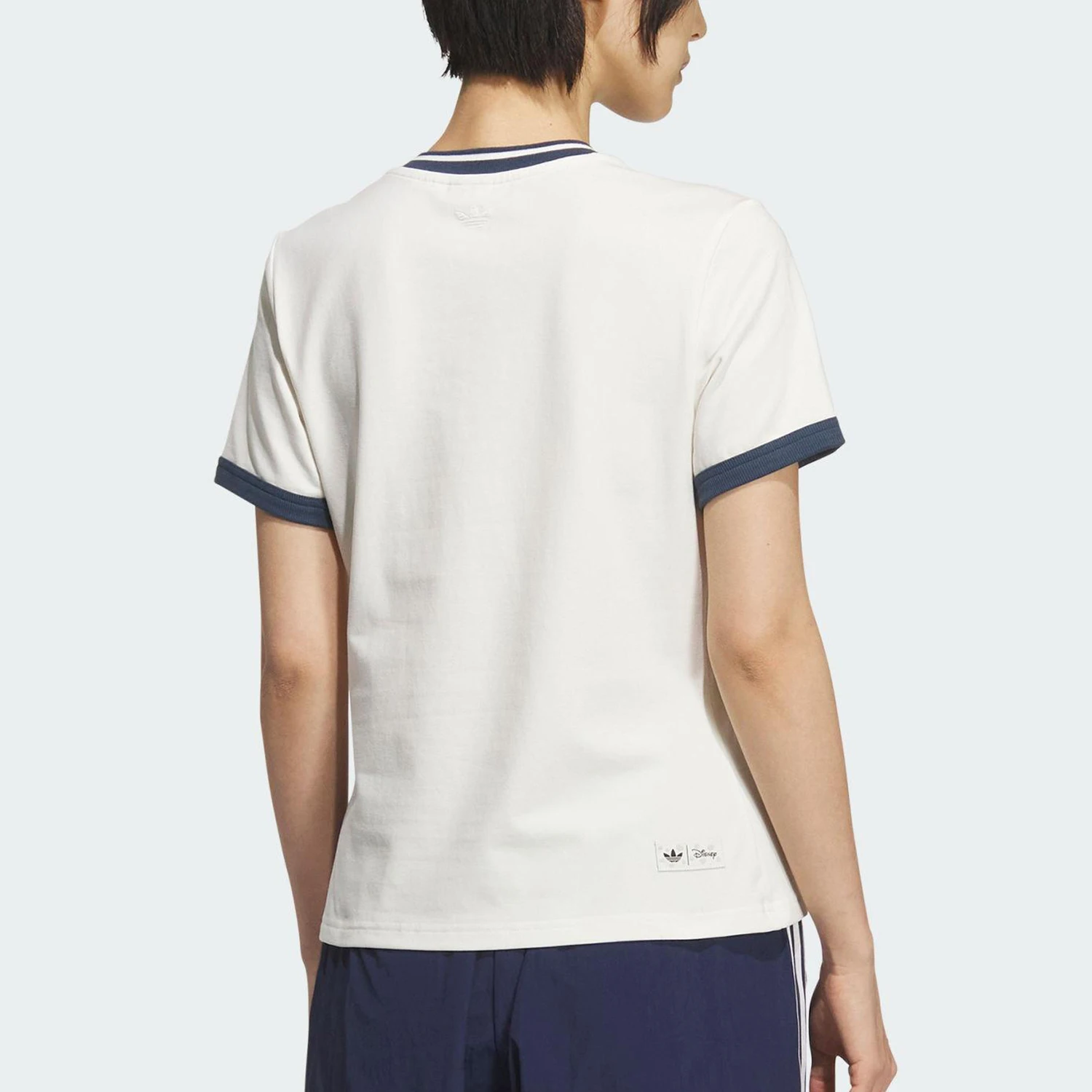 Adidas Authentic Three Leaves Women's Slim Fit Breathable Plain Knit Short Sleeve KG6696