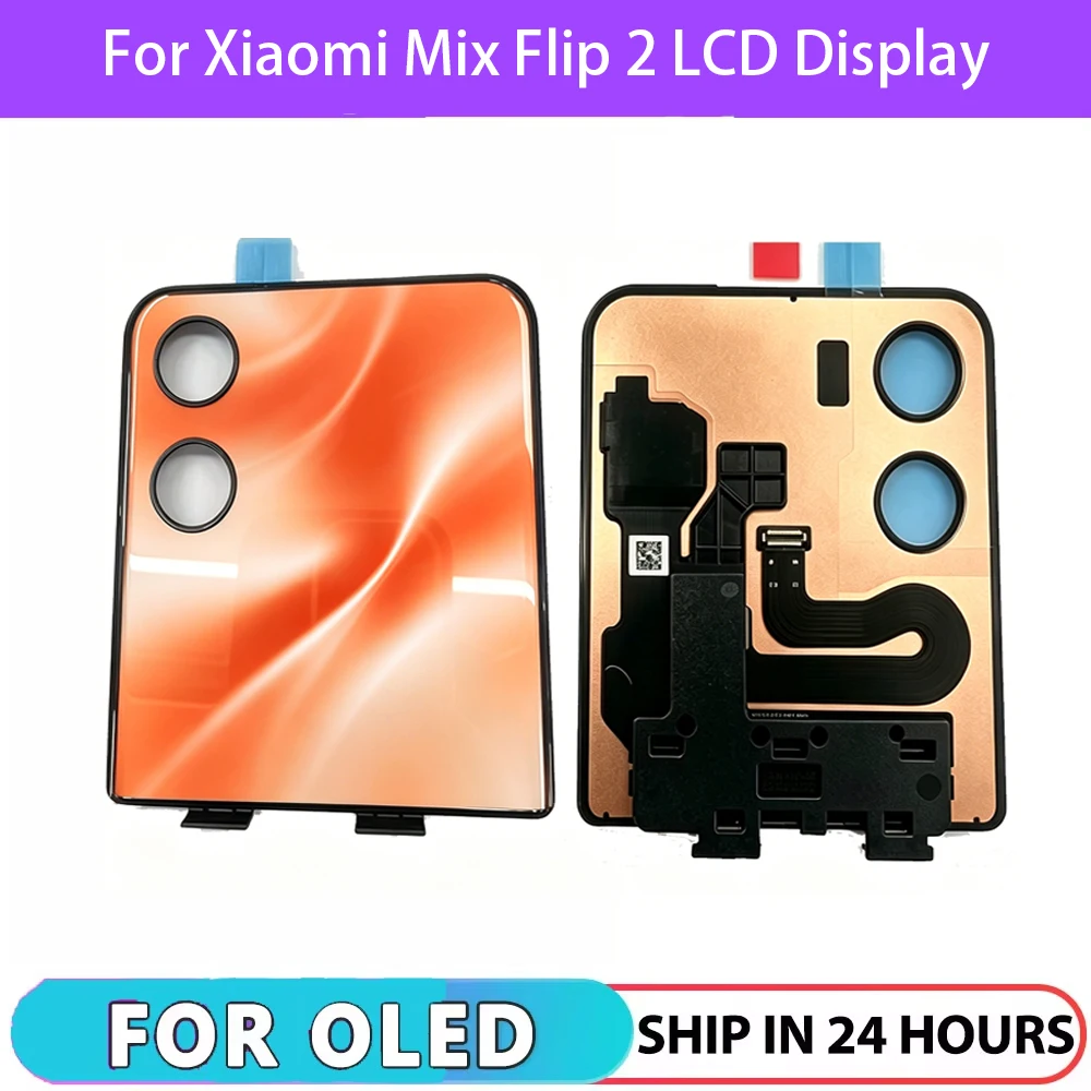 AMOLED Second External For Xiaomi Mix Flip 2 LCD Display Touch Panel Digitizer For Xiaomi Mix Flip 2 2505APX7BC LCD Replacement