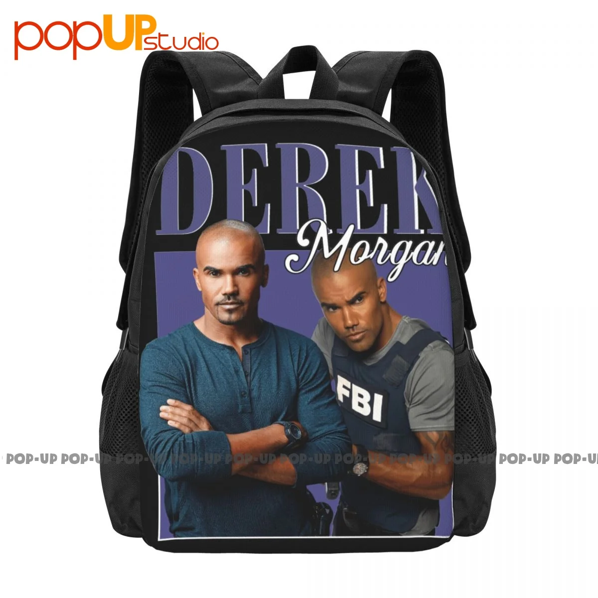 A11255 Criminal Minds Derek Morgan Shemar Moore Backpack Large Capacity Print Foldable Gymnast Bag Riding Backpack