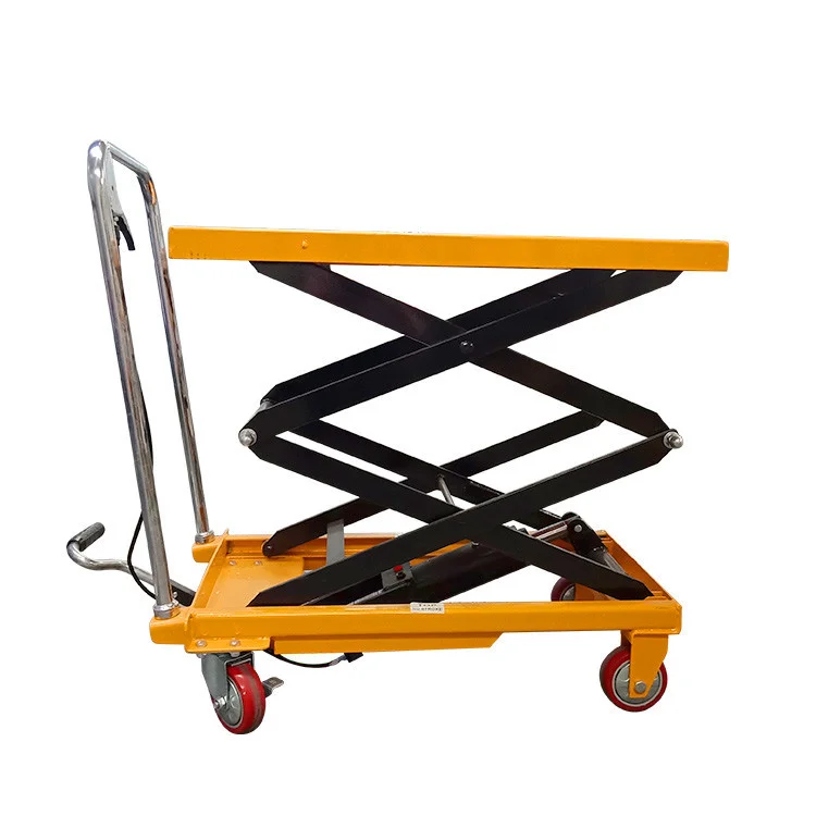 Best Price 500kg Manual Hydraulic Cart Scissor Lift Platform Trolley
