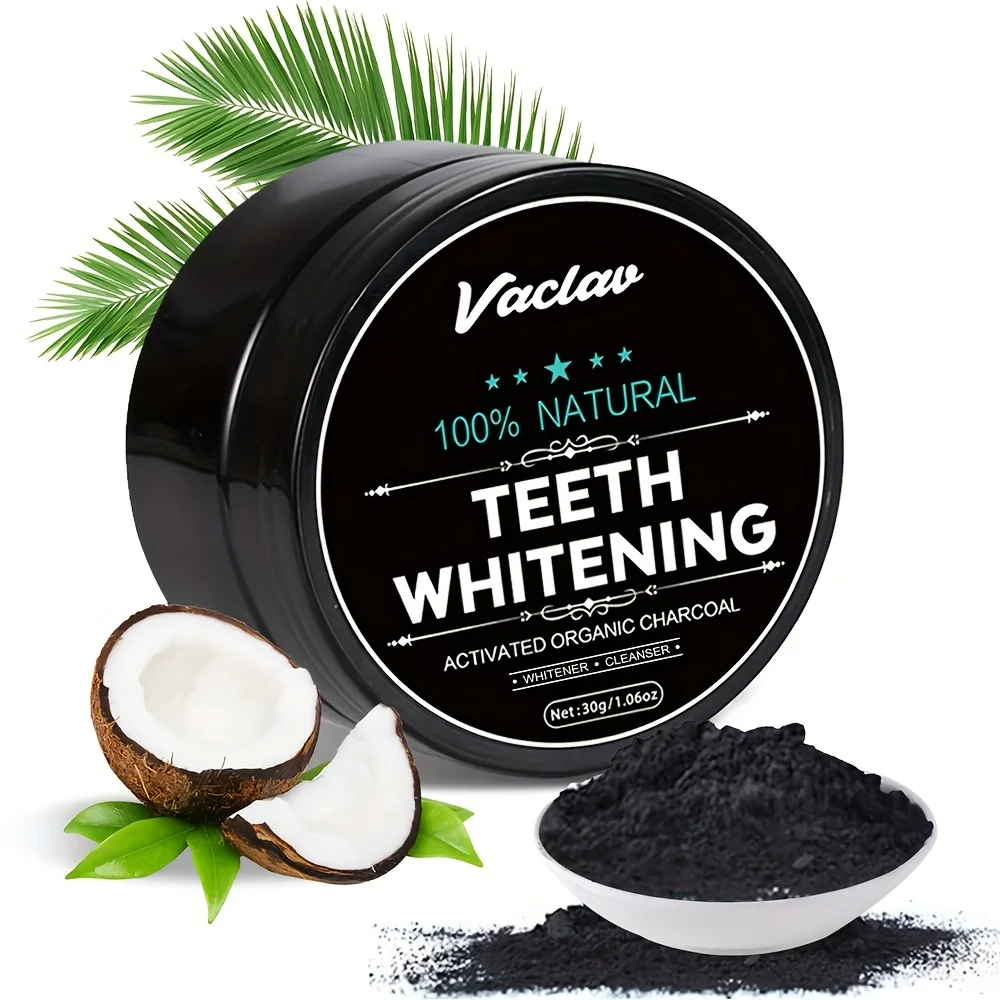 Vaclav activated charcoal teeth whitening powder, bamboo charcoal teeth cleaning powder, coconut shell activated charcoal powder