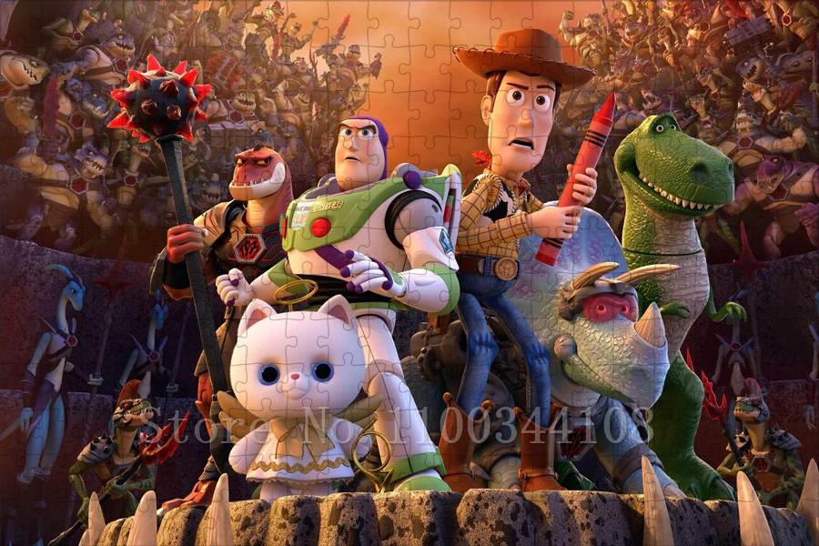 Disney Toy Story Puzzles for Adults 300/500/1000 Pieces Woody Buzz Lightyear Jigsaw Puzzles Parent-Child Interactive Game Toys