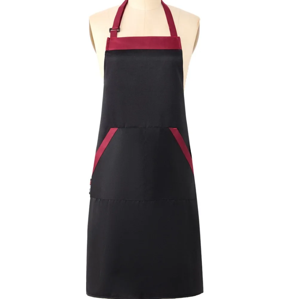 

Новые профессиональные фартуки для приготовления пищи и выпечки, водонепроницаемый дышащий кухонный фартук с большим карманом, рабочая одежда для парикмахерских услуг