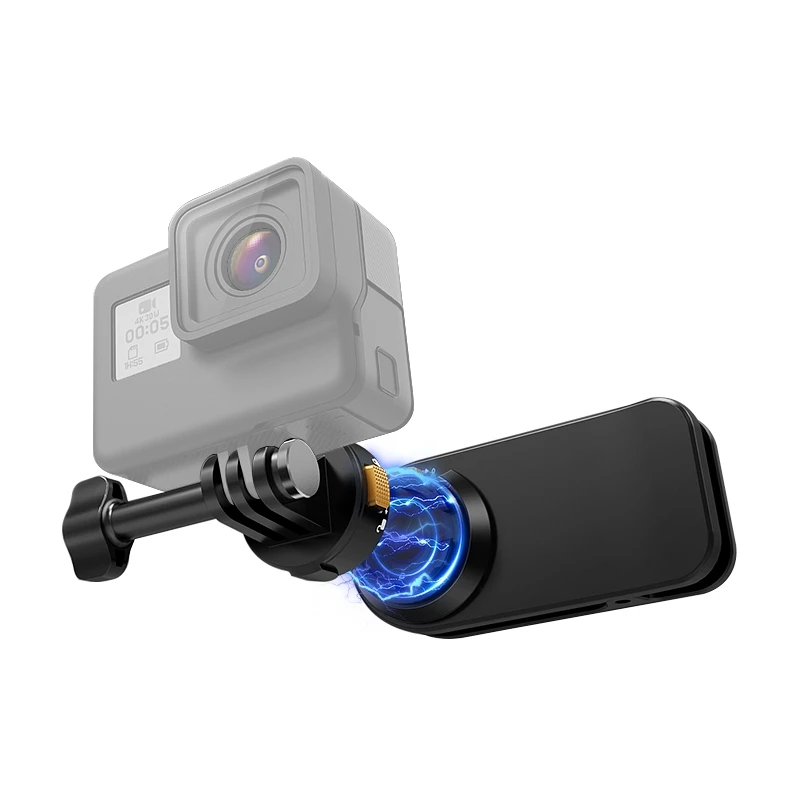 마그네틱 퀵 릴리즈 클램프 스탠드 백팩 숄더백 스트랩 클립 마운트 홀더 (고프로 히어로, 인스타 360, DJI 오즈모, SJ캠 카메라용)