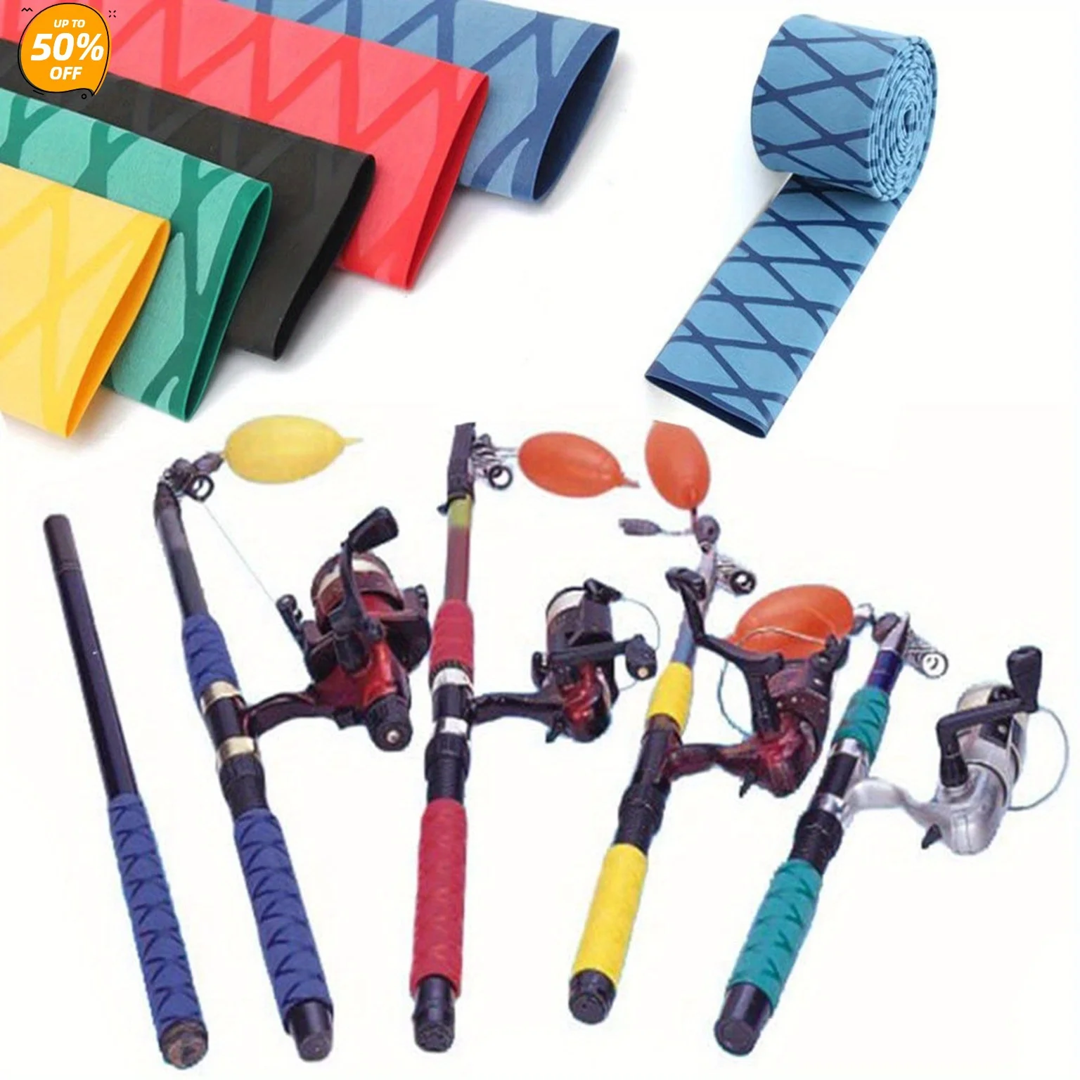 Heat-Shrinkable Tube X Tube Waterproof Wear-Resistant Insulation Length 1meter Diameter 40mm Horizontal Width 64mm Blue